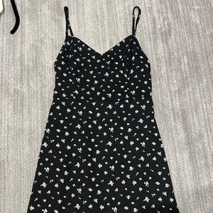 Hollister Black and White Floral Mini Dress
